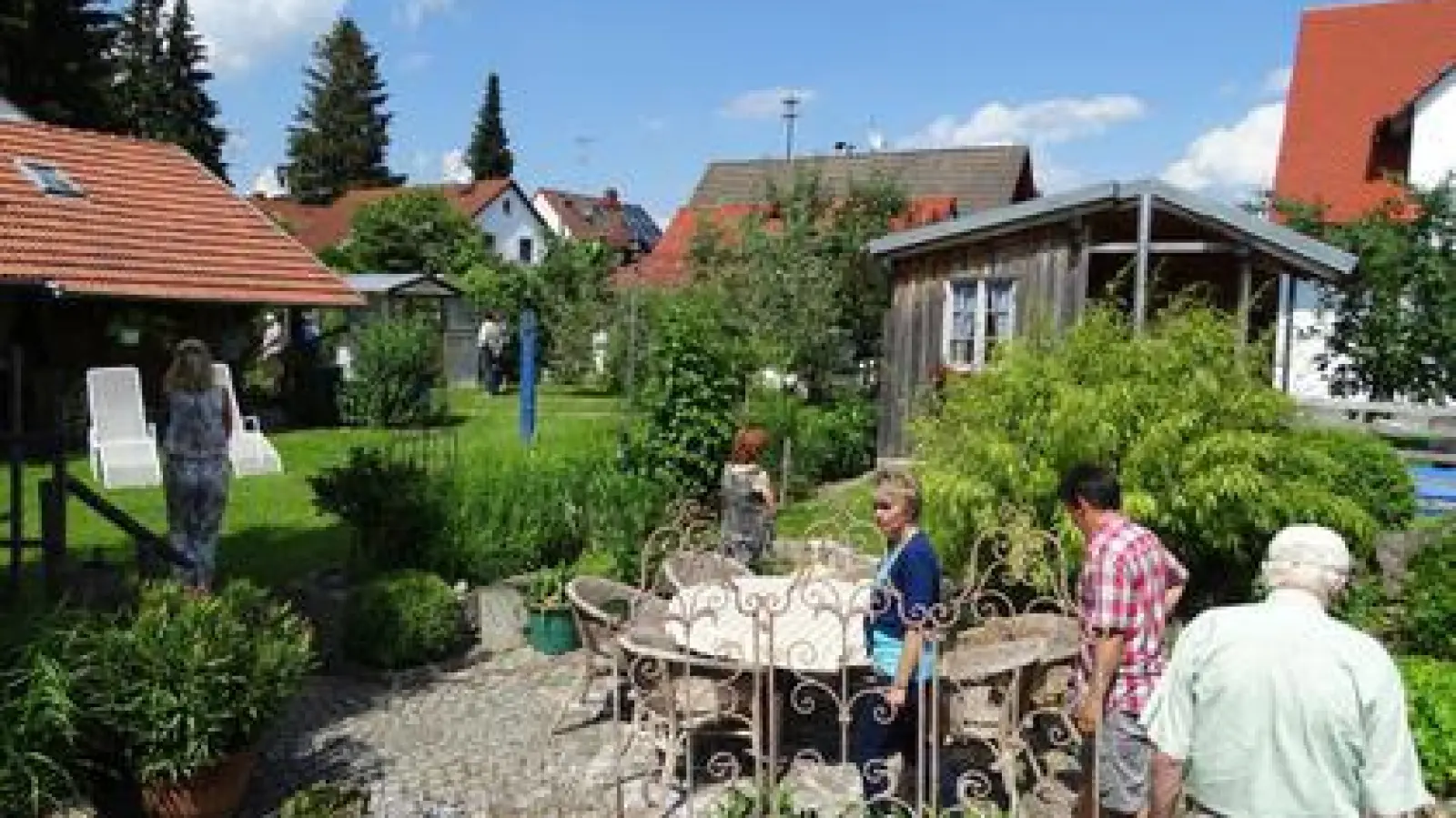 Etwa 50 Jahre alt   ist das grüne Paradies der Familie Schimpfle in Merching.	Foto: Brigitte Glas (Foto: Brigitte Glas)