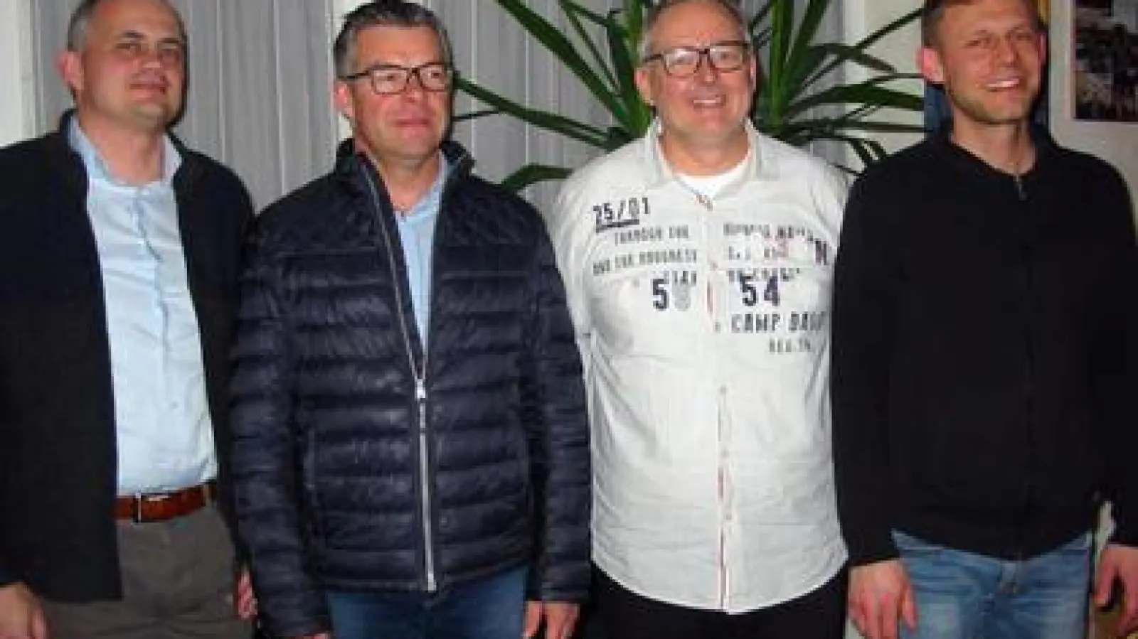 Die neu gewählte Vorstandschaft  des TSV Kühbach (von links): Schatzmeister Manfred Felber, Vorsitzender Stefan Schneider, Vize Kaspar Wagner und Schriftführer Martin Richter. 	Foto: Josef Mörtl (Foto: Josef Mörtl)