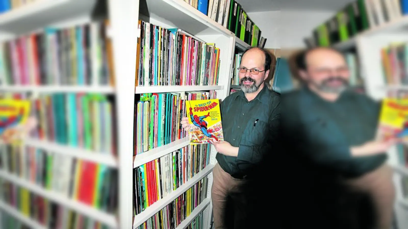 &lt;p&gt;  &lt;x_bildunterschr&gt;  &lt;b&gt;Über 7000 Comics &lt;/b&gt; &amp;ndash; darunter auch eigene &amp;ndash; hat Andreas Alt gesammelt.   Foto: Berndt Herrmann &lt;/x_bildunterschr&gt;  &lt;/p&gt;