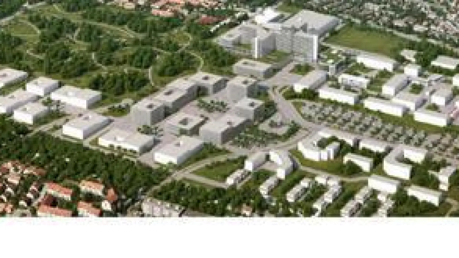 Ein Blick in die Zukunft   des Augsburger Universitätsklinikums. 	Foto: Nickl &amp; Partner Architekten AG