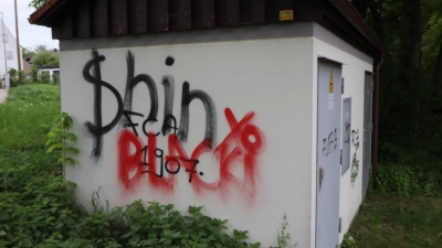 Graffiti-Schmierereien in Rehling (Foto: Josef Abt)