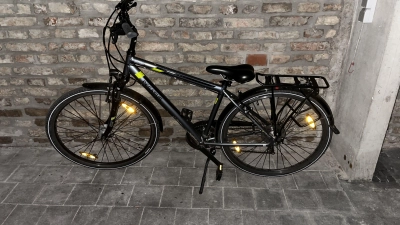 Die Polizei sicherte noch ein weiteres gestohlenes Fahrrad, für das nun der Eigentümer gesucht wird. (Foto: Polizeipräsidium Schwaben-Nord)