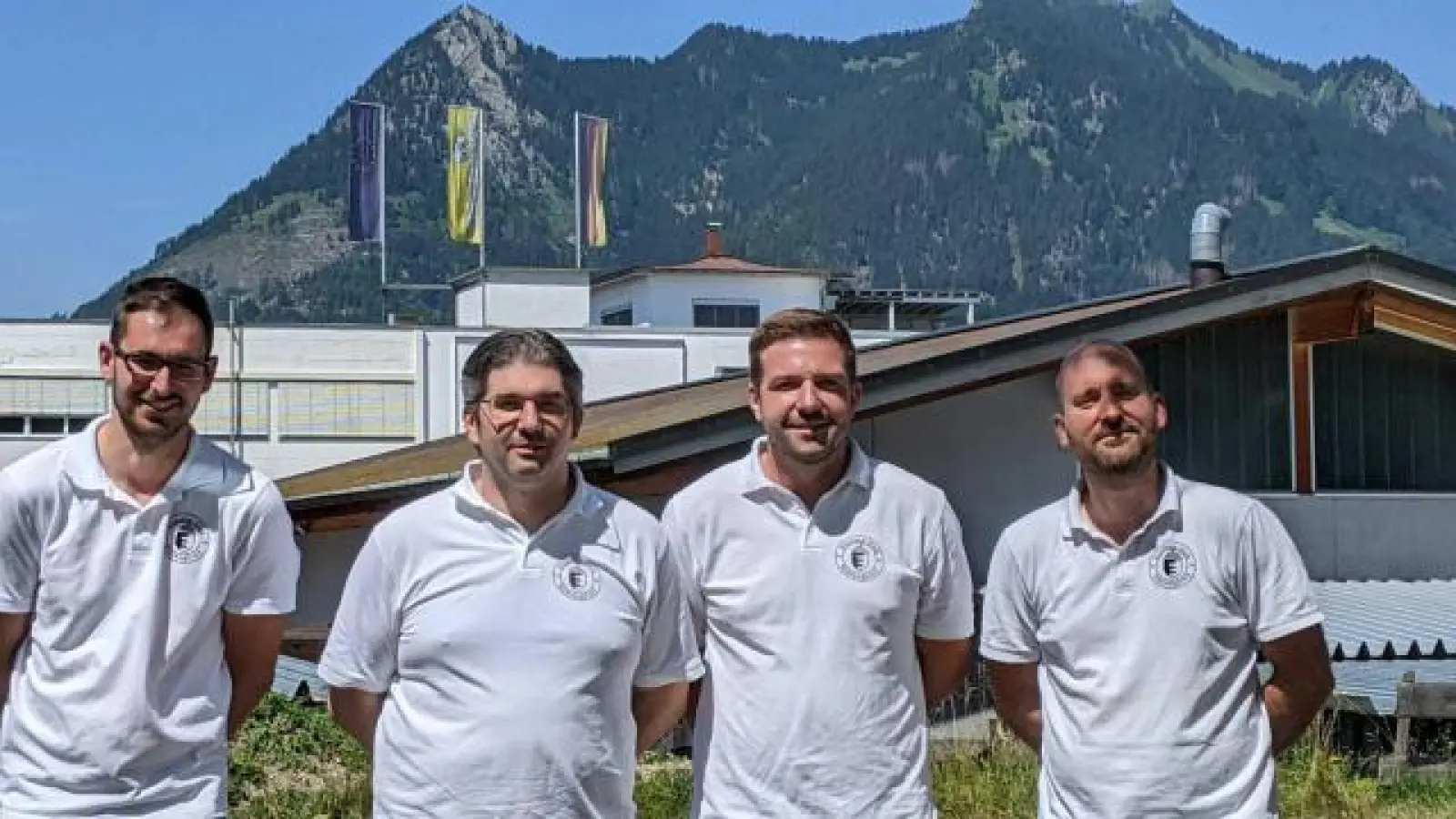 Gipfelstürmer:   Christian Bscheider, Mario Fröhlich, Patrick Fröhlich und Josef Bscheider stiegen in die BOL auf.	Foto: ech (Foto: ech)