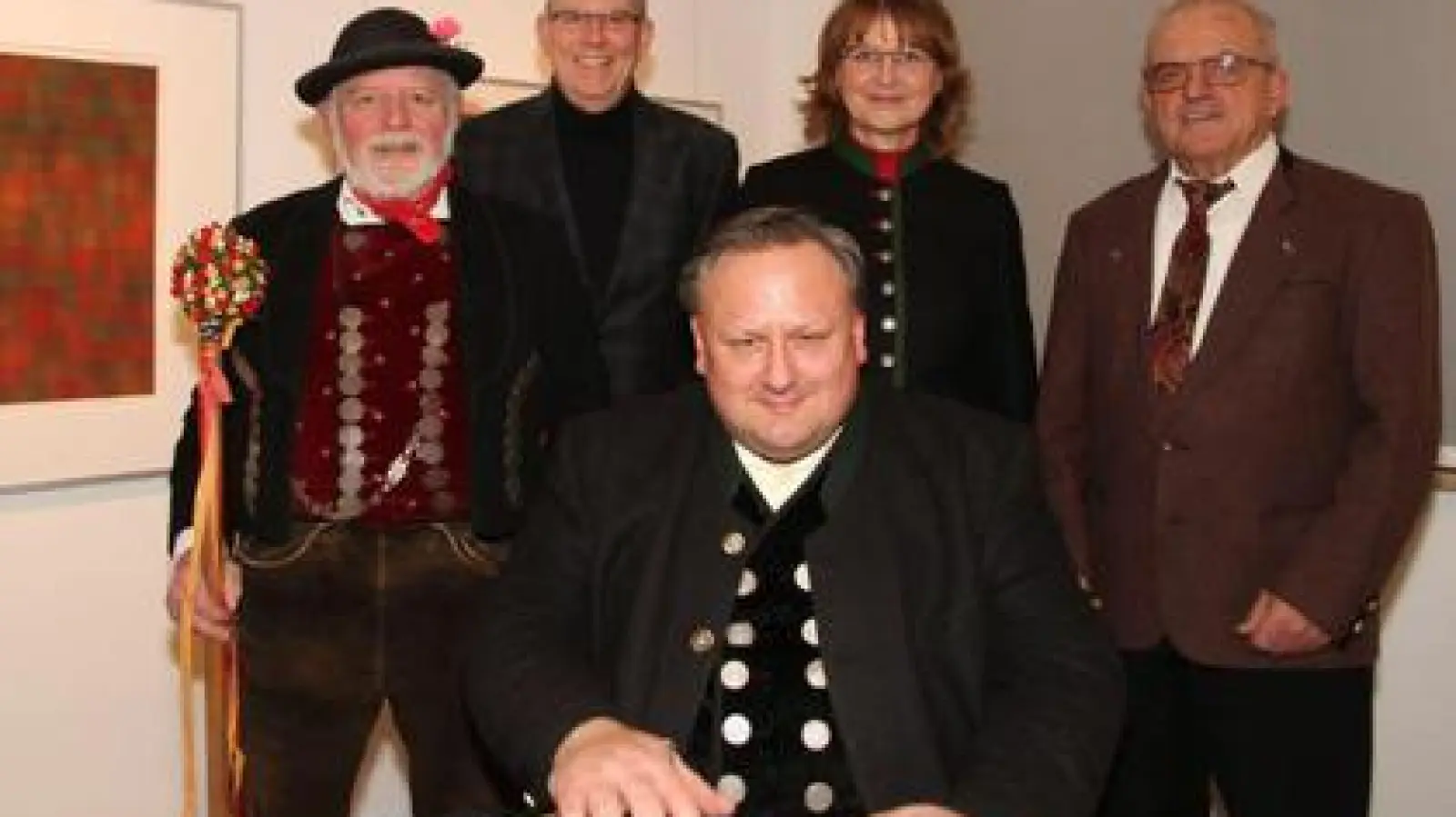 Nachdenklicher Thoma-Abend  (von links): Georg Huber, Wilhelm Liebhart, Ludwig Gasteiger, Karin Alzinger und Hermann Wackerl.		  Foto: Horst Kramer (Foto: Horst Kramer)