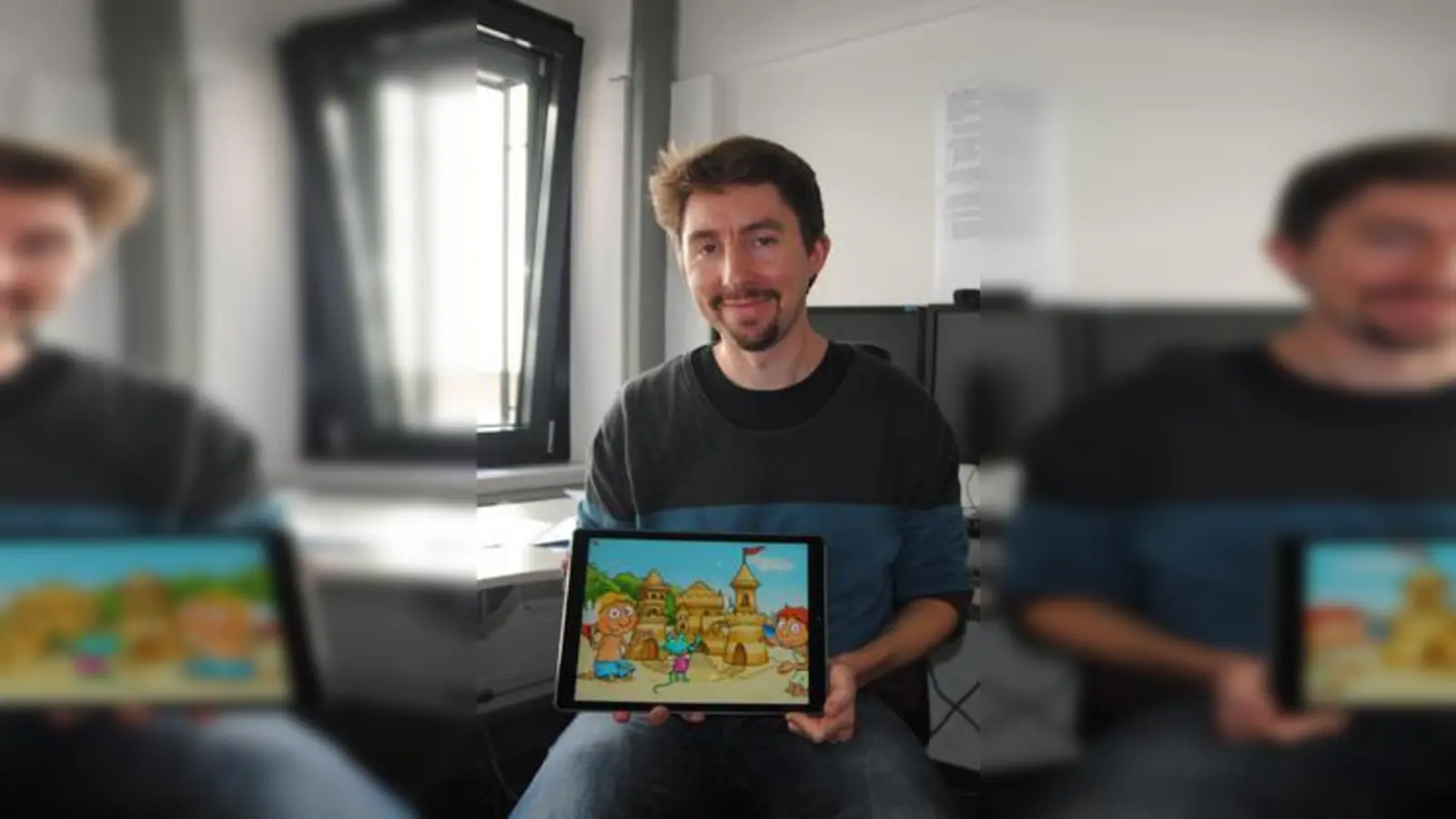 Stefan Leuchtenberg von der ploosh GmbH   freut sich, dass seine neueste Kinder-App „Die Zwuggels - Reise ans Meer” nun auf dem Markt ist.	Foto: Kristin Deibl (Foto: Kristin Deibl)