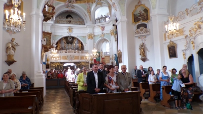<b>Zahlreiche Gläubige</b> feierten den 250. Weihetag der Altomünsterer Pfarrkirche am Wochenende. (Foto: Gisela Huber)