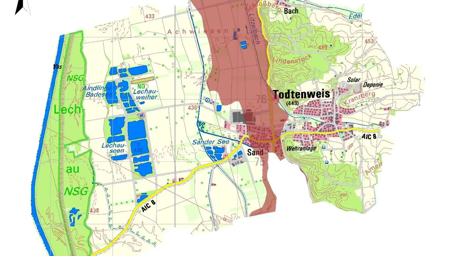 261 Hektar Moorböden liegen im Gemeindegebiet von Todtenweis. (Foto: Grafik: Klimabüro CO2 regio)
