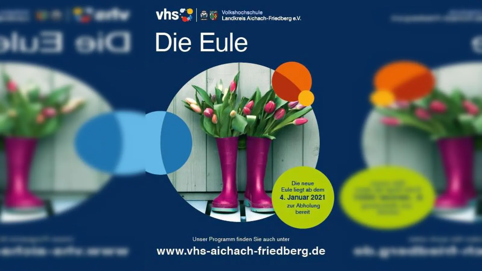 In der neuen „Eule”   der Volkshochschule Aichach-Friedberg finden Interessierte über 950 Angebote.