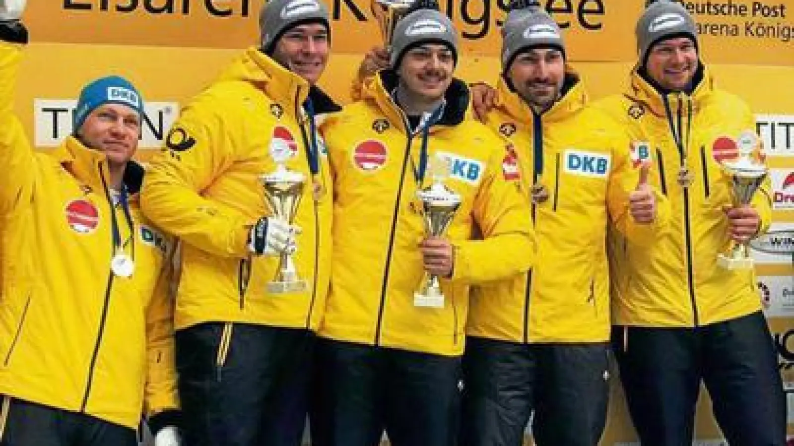 Bei der Heim-WM am Königssee   will Anschieber Matthias Kagerhuber (links) mit dem Vierberbob von Pilot Johannes Lochner (rechts) eine Medaille holen.