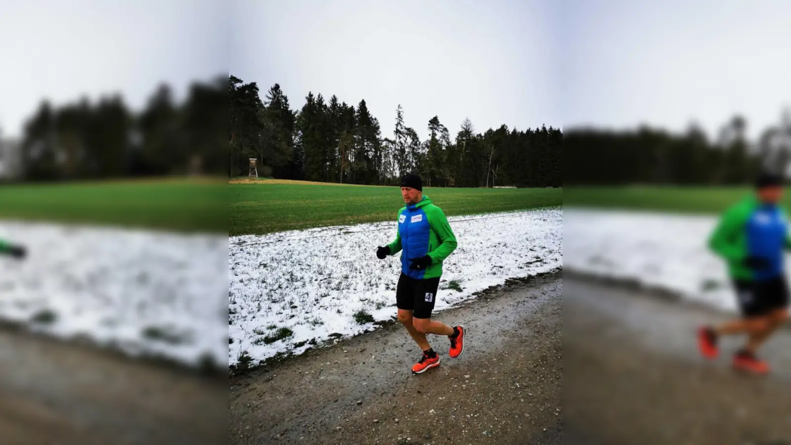 Der Mai-Marathonmann:   Selbst wenn das Wetter noch so schlecht war: Für Viktor Reger gab es im Mai keine Verschnaufpause, täglich legte er im Wonnemonat 42,195 Kilometer zurück.	Foto: privat (Foto: privat)