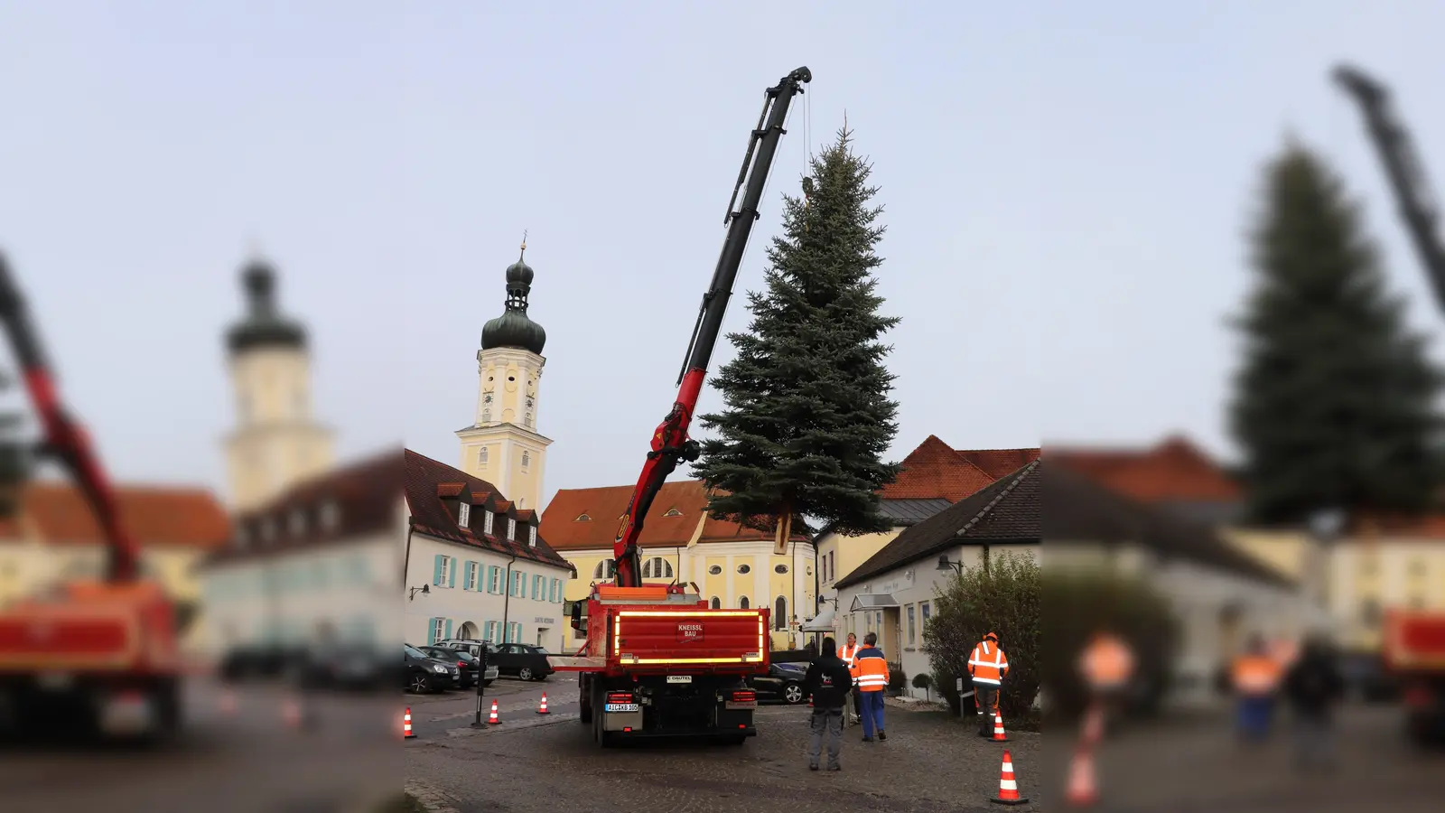 Der Christbaum in Kühbach (Foto: Helene Monzer)