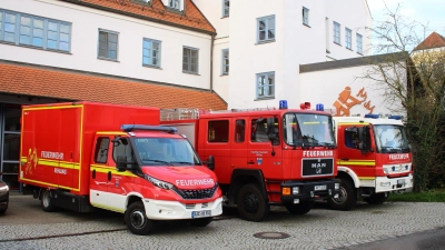 Die aktuelle Fahrzeugflotte der Rehlinger Feuerwehr. Frühestens in zwei Jahren kommt nun ein sogenanntes TLF 3000. (Foto: Josef Abt)