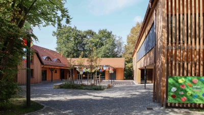 Das Jugendfreizeitgelände Rücklenmühle in Zusmarshausen-Gabelbach kann am Sonntag, 25. Juni, von 15 bis 17 Uhr im Zuge der „Architektouren 2023“ besichtigt werden. (Foto: Julia Pietsch)