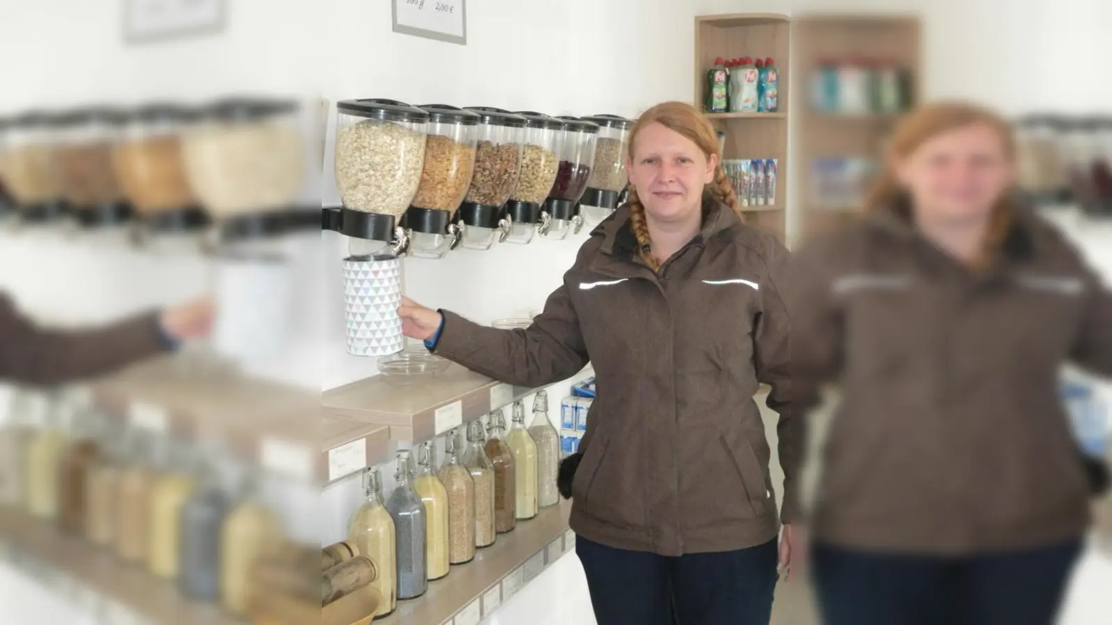 Veronika Jungbauer   hat in Sielenbach einen Dorfladen eröffnet, der überwiegend unverpackte Lebensmittel anbietet.	    	Foto: 	Andreas Alt (Foto: Andreas Alt)