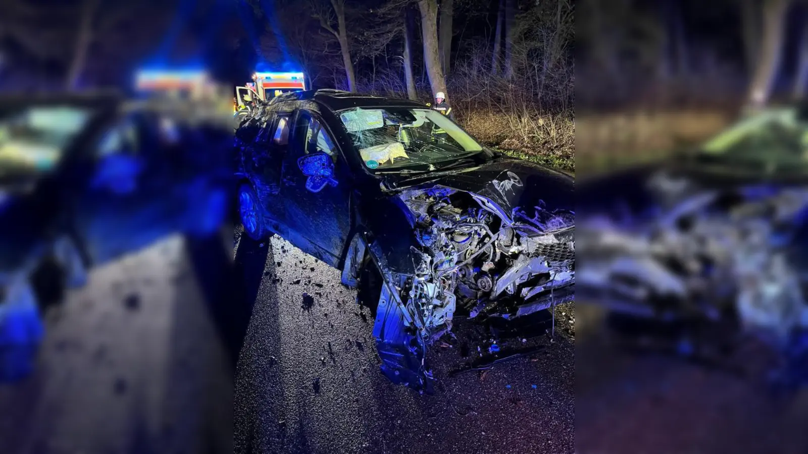 Vier Personen   wurden am Sonntagabend bei einem Unfall in der Nähe von Mainbach verletzt.