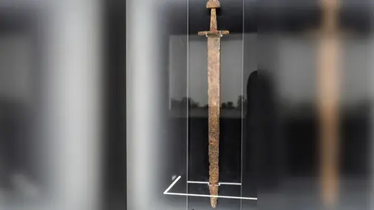 Das Schwert   aus der Zeit der Lechfeldschlacht.