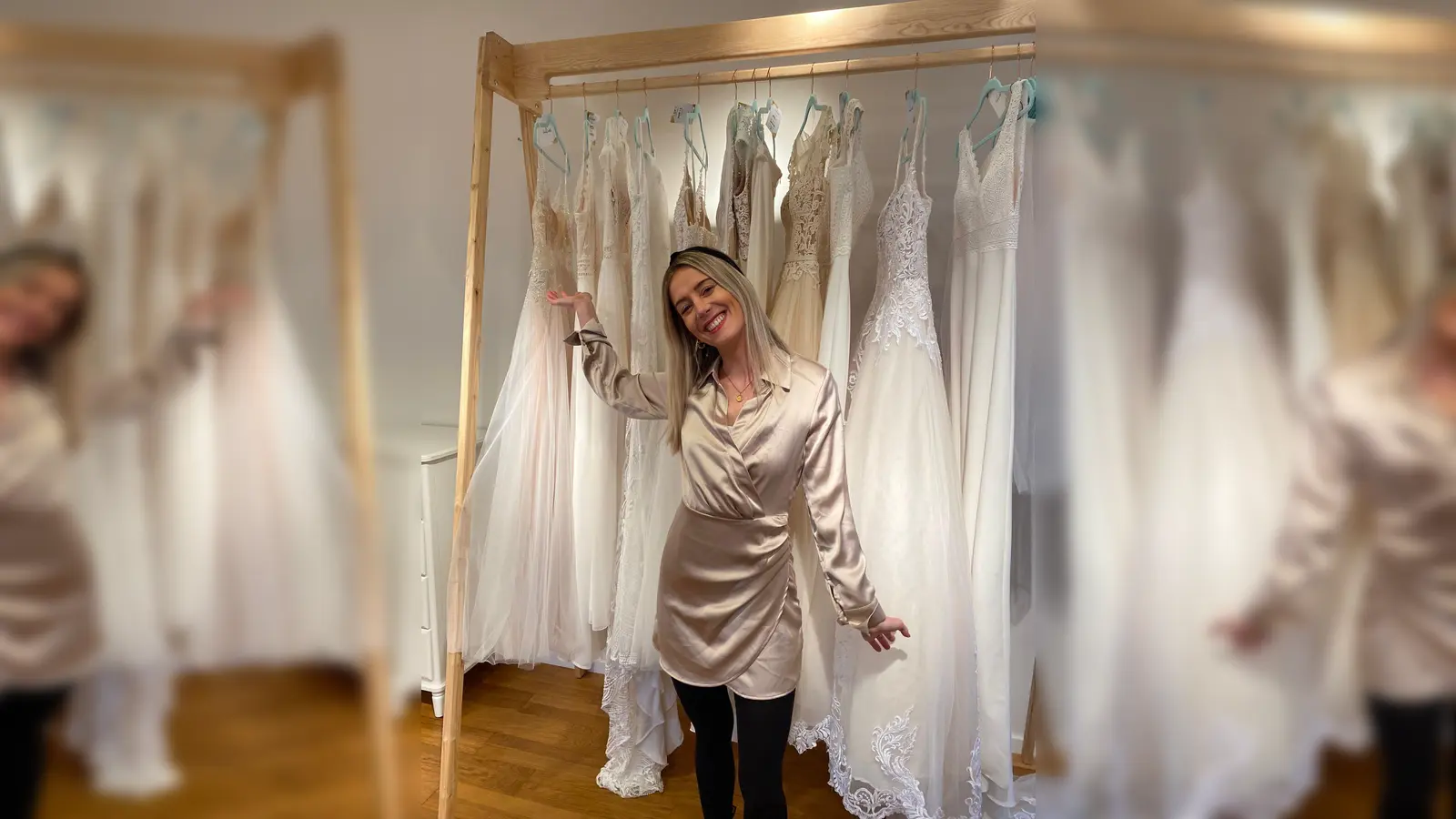 <b>Julia Rohrmoser</b> hat in Friedberg einen Second-Hand-Brautmodenladen eröffnet. (Foto: privat)