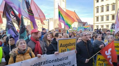 25.000 Teilnehmer bei „Augsburg gegen Rechts” (Foto: Maximilian Tauch)